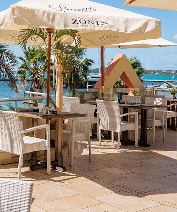 La Terrasse Restaurant rooftop à Marigot - Saint-Martin