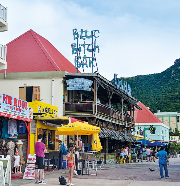 La promenade le long de la mer à Philpsburg