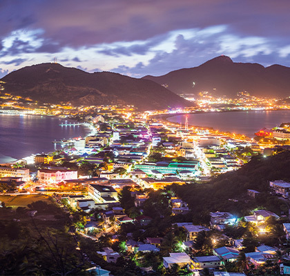 Nightlife on the island of Saint Martin